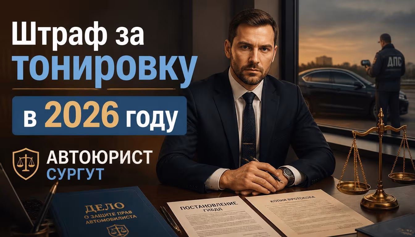Штраф за тонировку в 2026: размер и последствия