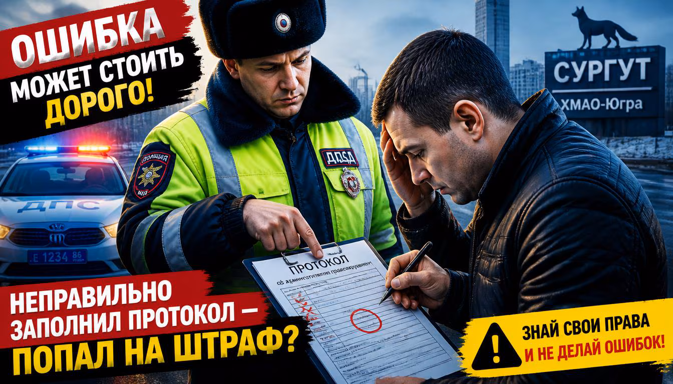 5 ошибок водителя при заполнении протокола ГИБДД